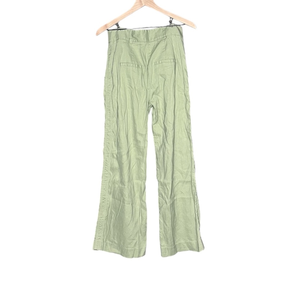 Veronica Beard Rimini Wide Leg Pants in Washed Sage Size 6 No Belt - Picture 4 of 6